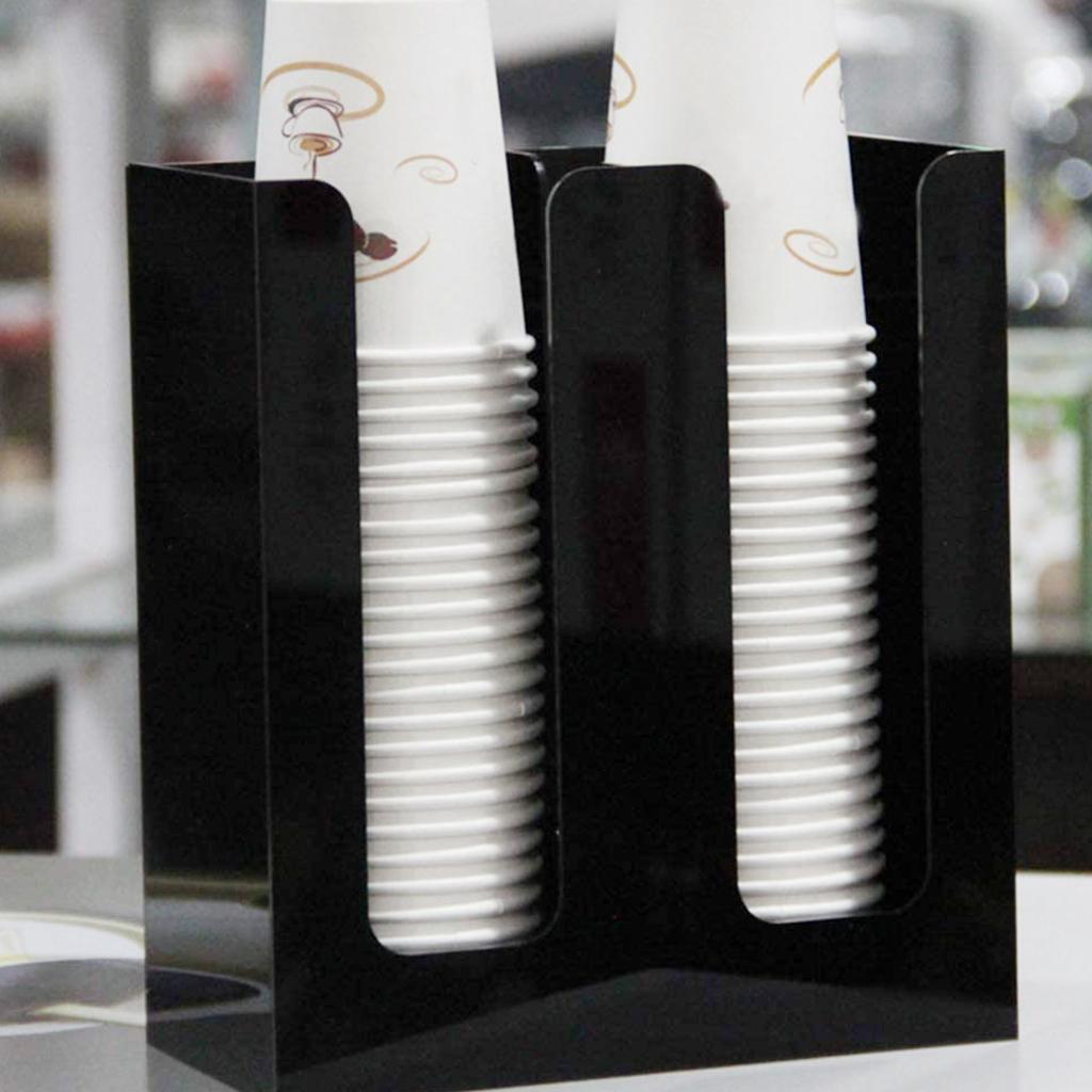 Breakroom Coffee Cup Lid Organizer Paper Cup Dispenser Storage Rack for Cafe