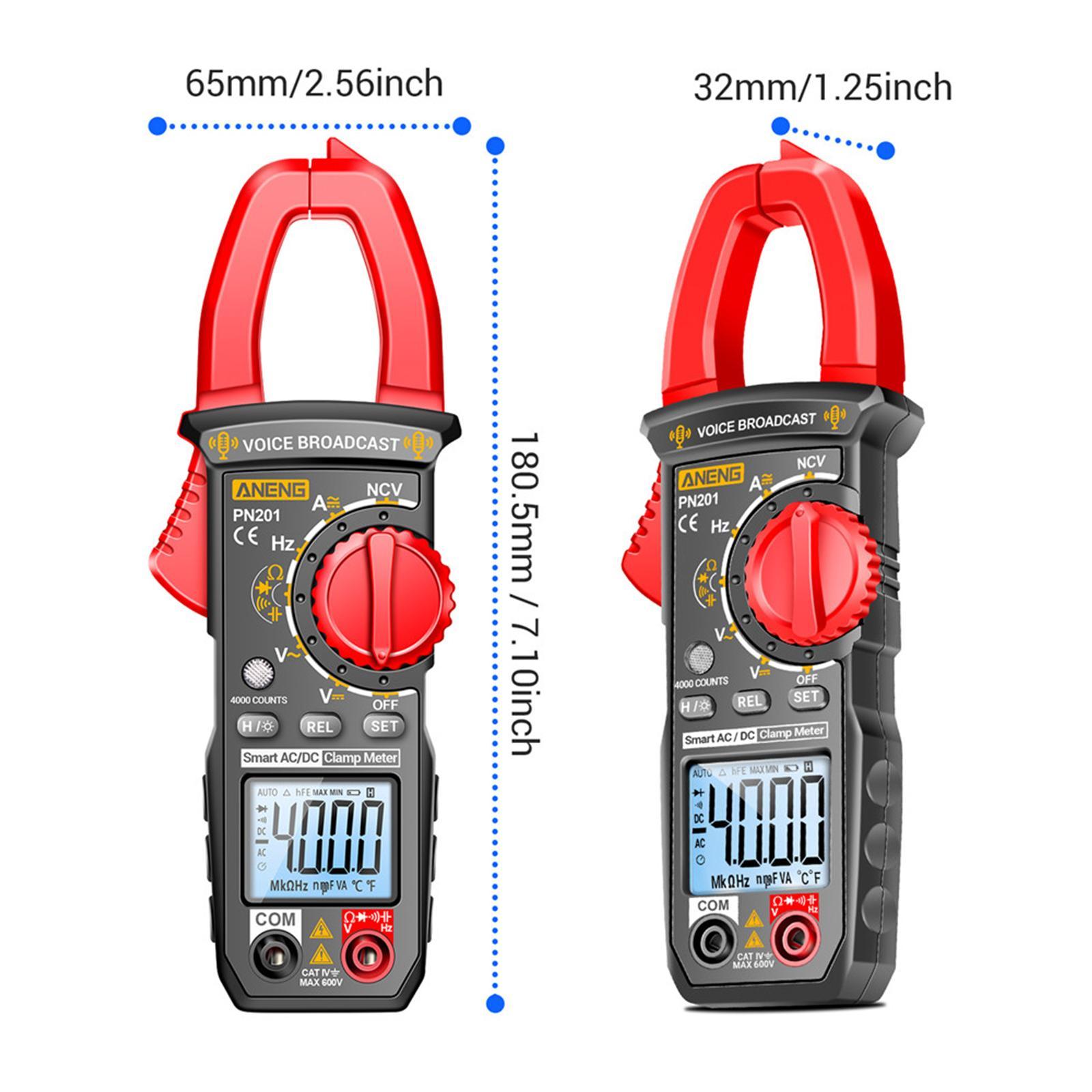 Digital Multimeter Clamp Meter Voltage Tester for Vehicles Household Outlets