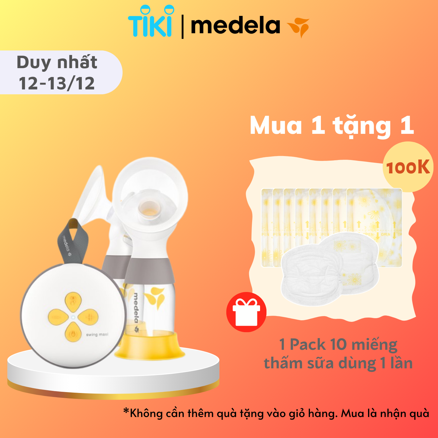 Máy hút sữa Medela Swing Maxi Plus 2.0 | Máy hút điện đôi - Có pin sạc tích điện, phễu Flex vành silicone, công nghệ 2 Phase Expression, Không cần cắm điện khi sử dụng, tiện lợi khi di chuyển