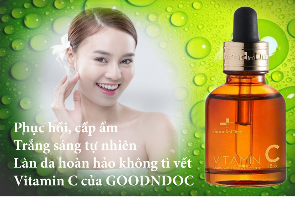 Serum Chuyên Nám Goodndoc Vitamin C 16.5 Daily Whitening Serum Giúp Trắng Sáng Da, Hỗ Trợ Giảm Thâm Nám, Chống Lão Hóa - GoodnDoc Vitamin C 30ml