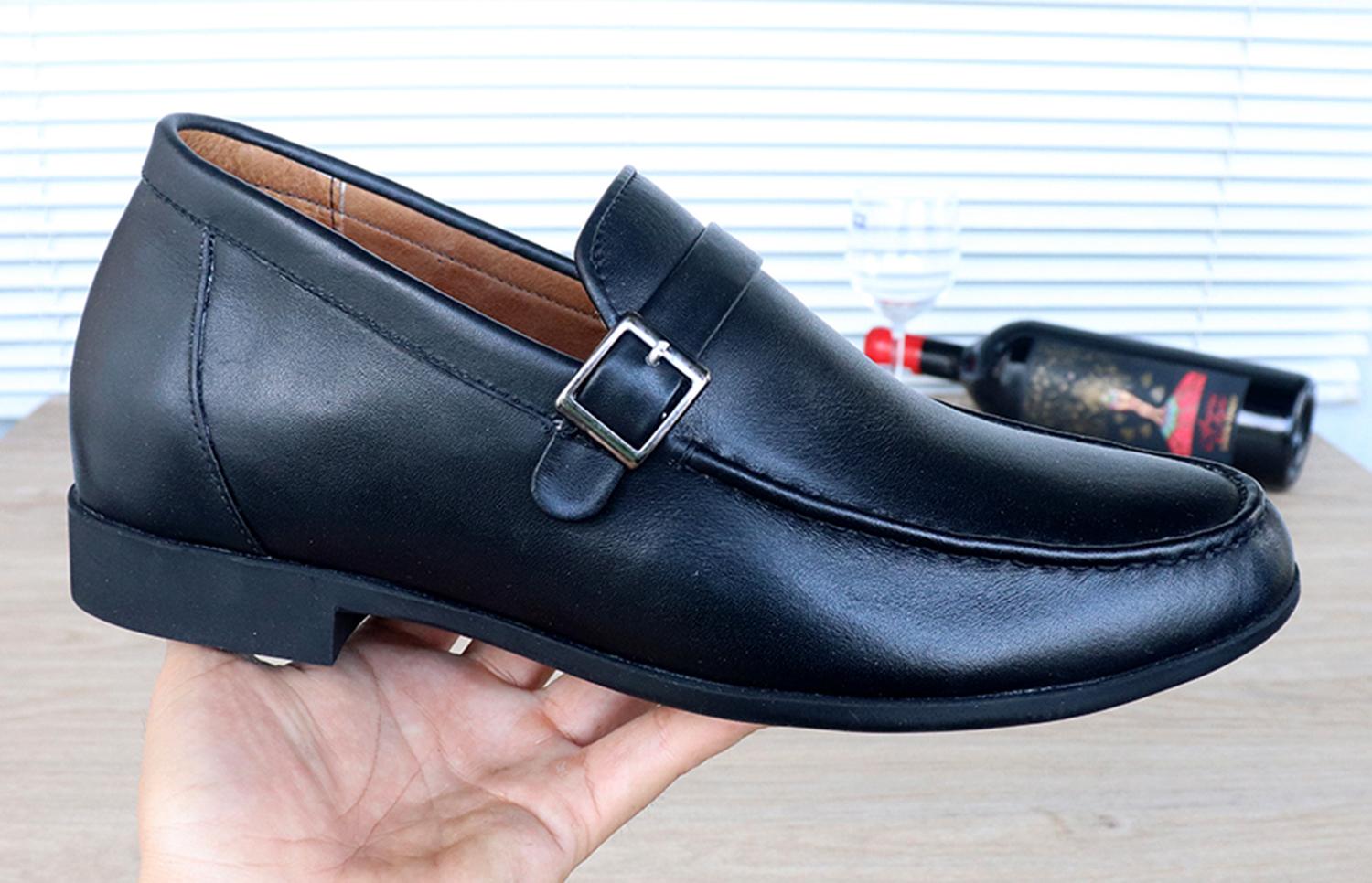 GIÀY TĂNG CHIỀU CAO GIÀY CAO DÀNH CHO NAM GIỚI T&TRA T15 ĐEN - CAO 6CM GIÀY ĐỘN NAM CAO VƯỢT TRỘI
