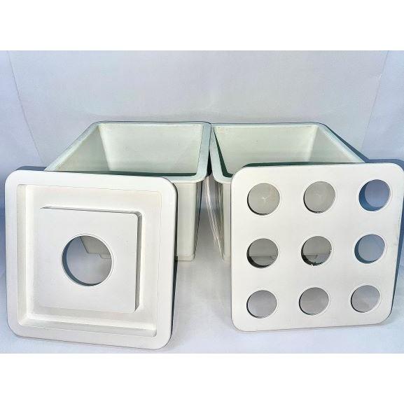 (Combo 6 thùng) Thùng nhựa trồng rau thủy canh tĩnh combo trồng rau ăn lá và ăn trái (3 thùng ăn lá, 3 thùng ăn trái)