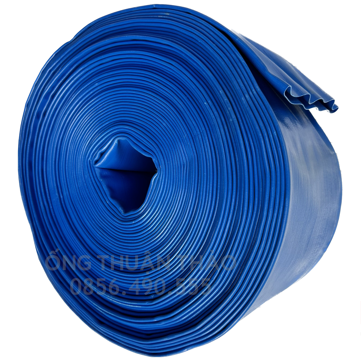 ỐNG BẠT CỐT DÙ PHI 200MM XANH DƯƠNG CUỘN 20 MÉT- ỐNG BẠT NƯỚC ỐNG THUẬN THẢO