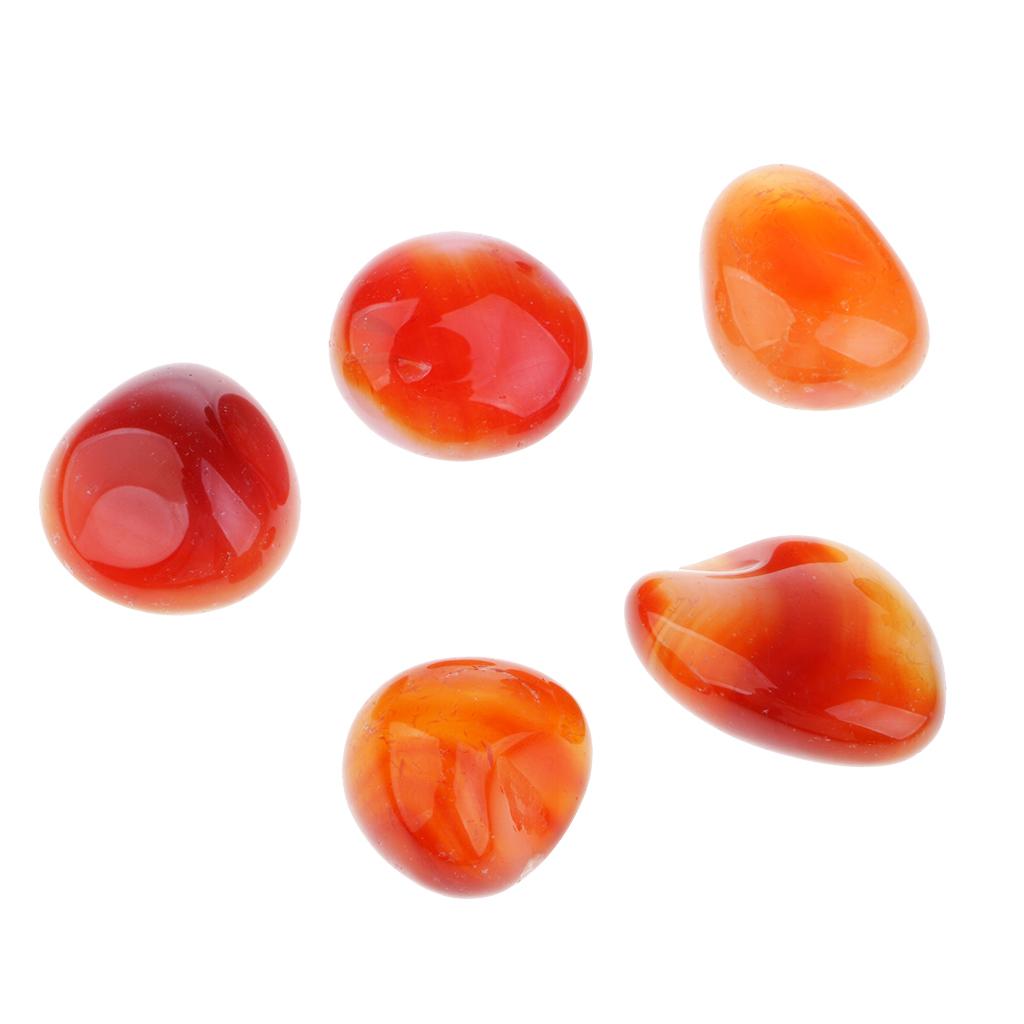 2x20-30mm Natural Agate Stone Feng Shui Reiki Ornament Stone Lucky Stone