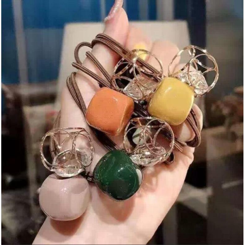 Set dây chun buộc tóc đính đá
