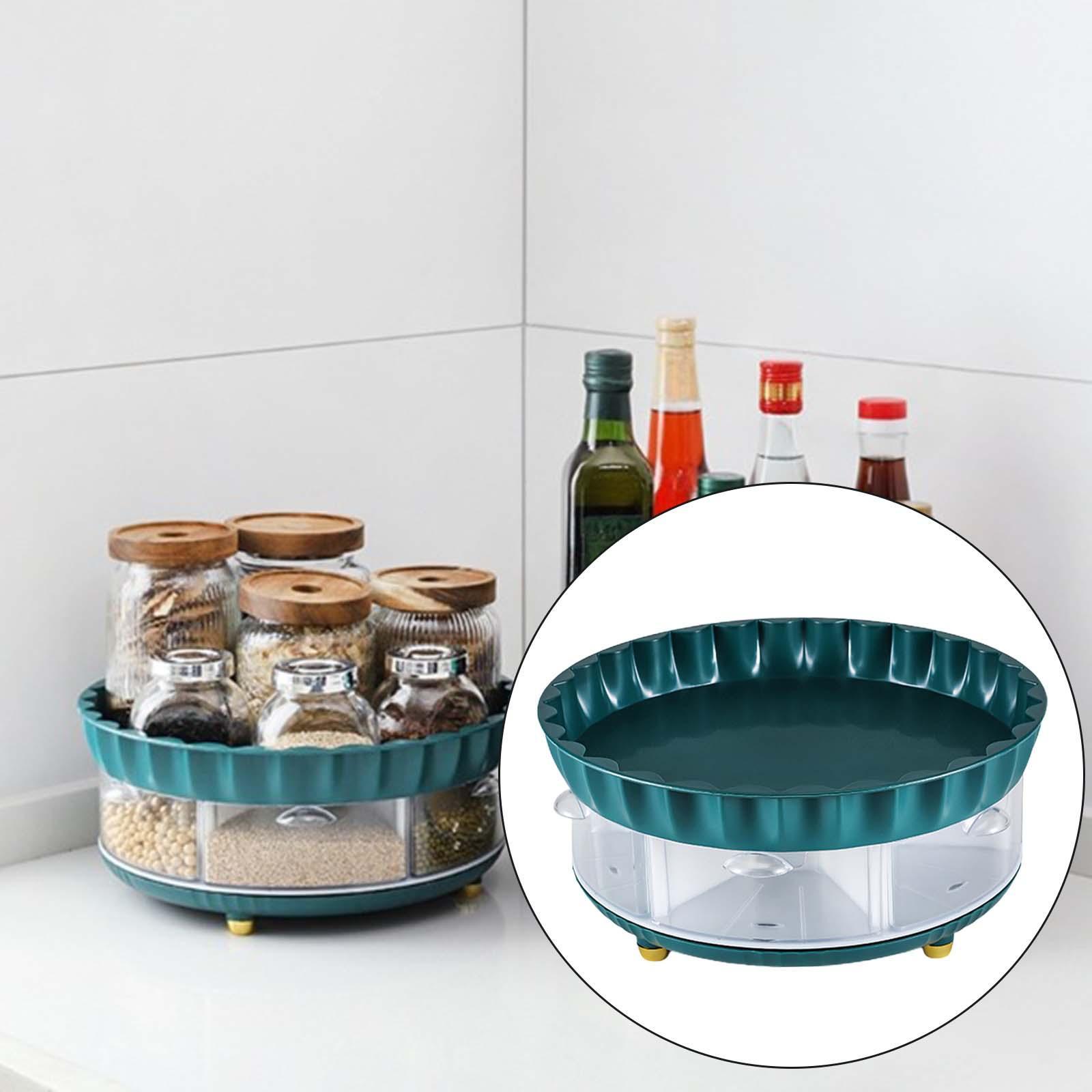 Lazy Susans 360 Rotation Spice Rack Holder for Dresser Pantry Cabinet