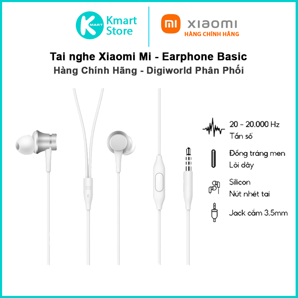 Tai Nghe Nhét Tai Mi Basic Xiaomi HSEJ03JY - Hàng Chính Hãng