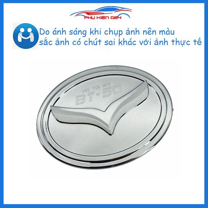Ốp nắp xăng BT50, Mazda BT-50 mạ crom chống trầy trang trí ô tô