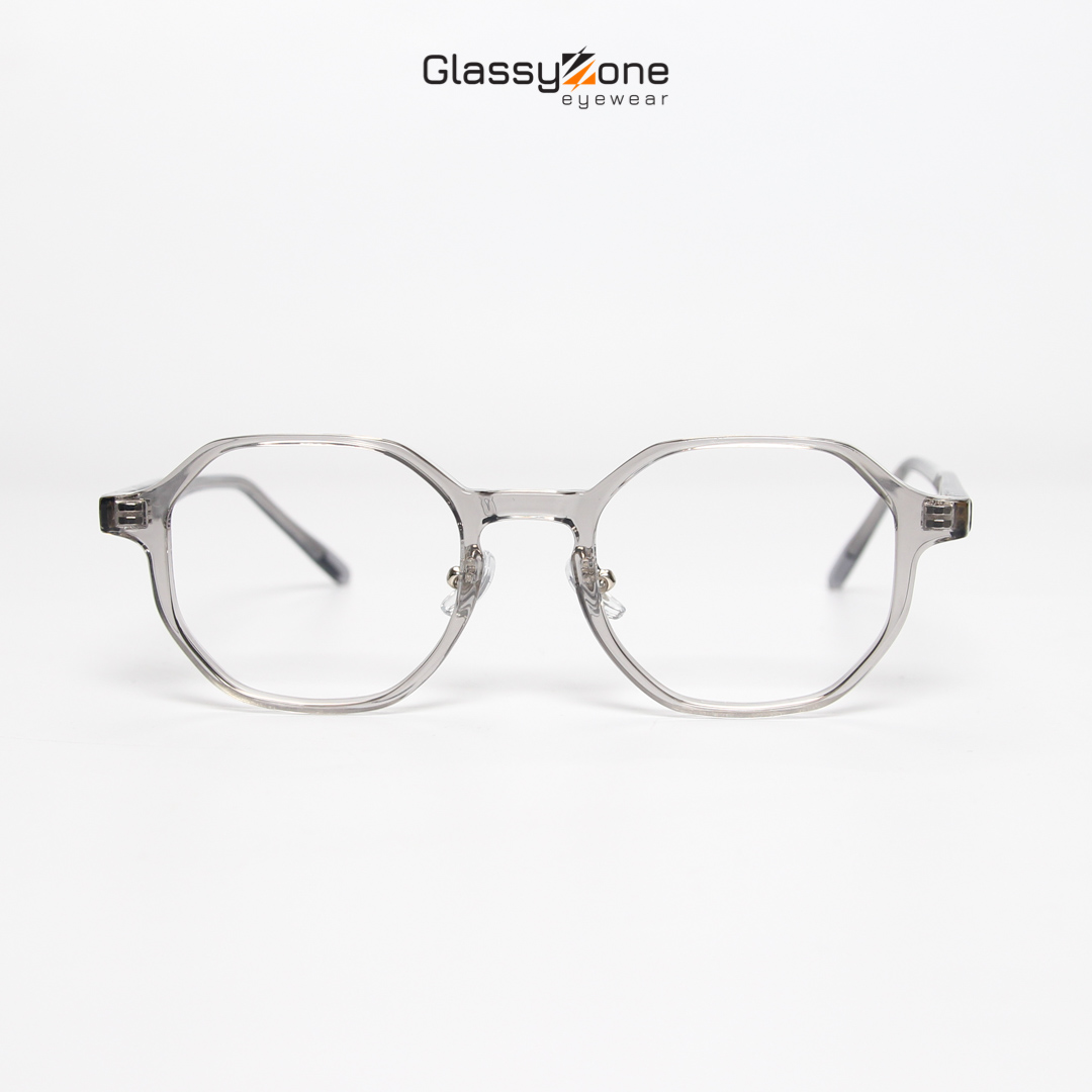 Gọng kính cận, Mắt kính giả cận nhựa dẻo Form đa giác Nam Nữ Natsuki - GlassyZone
