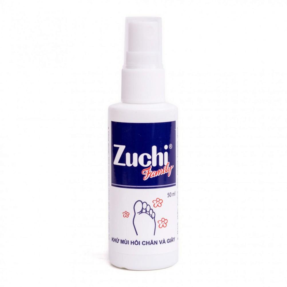 Xịt khử mùi hôi 2 trong 1 Zuchi Family (50ml) khử mùi hôi chân và hôi giày hiệu quả, hương thơm mát dễ chịu - XZ2 02