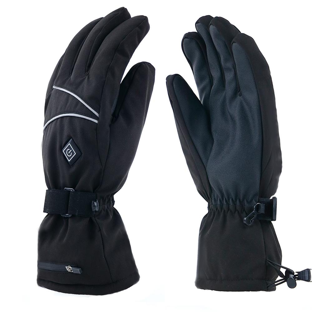 Electric Heated Gloves for Men and Women Water-resistant Winter Warm Touchscreen Gloves Outdoor Sport Gloves Mittens for Skiing Motorcycling Biking Running Fishing
