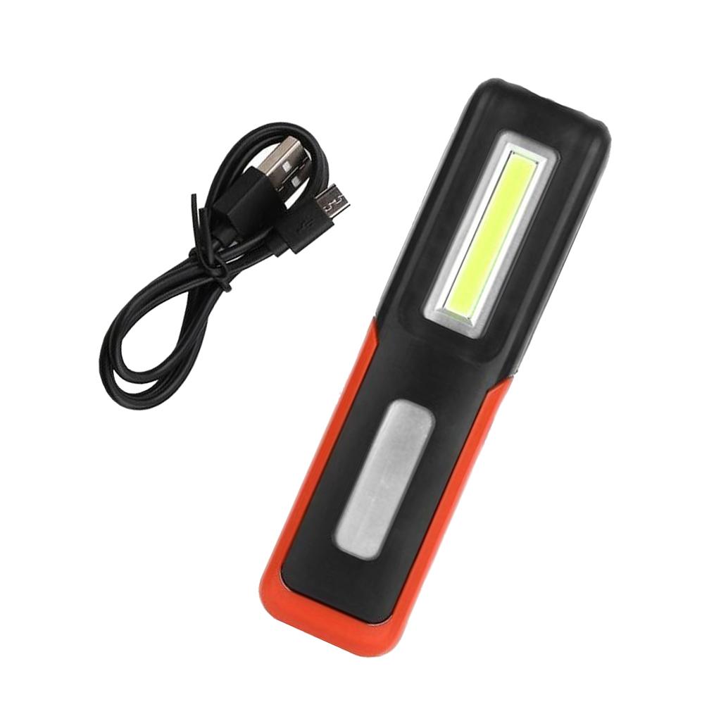 Magnetic COB LED Bright Pocket Pen Torch Inspection Work Light Lamp