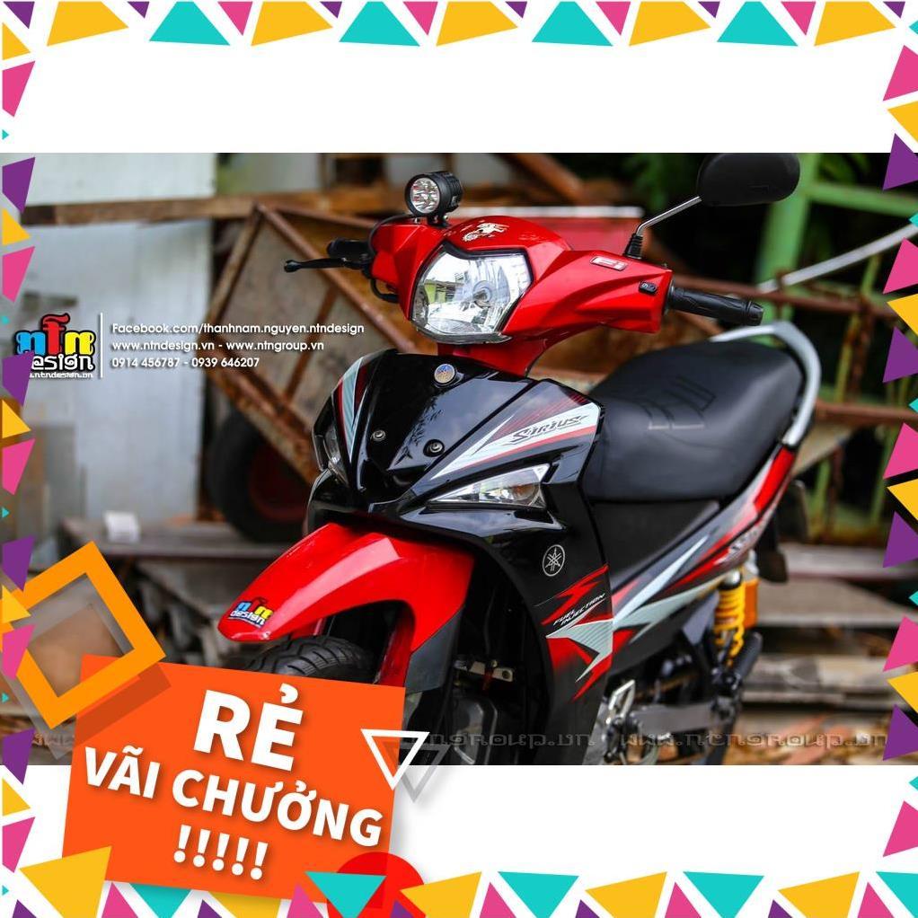 Tem Rời Sirius Fi Mẫu Đỏ Trắng Đen