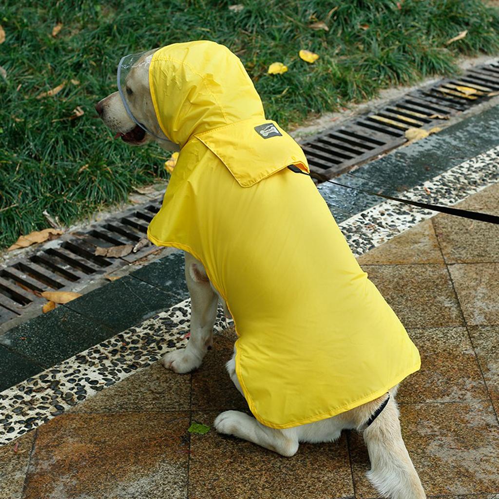 Dog Pet Waterproof Reflective Raincoat Keep Pets Dry In Rainy Day