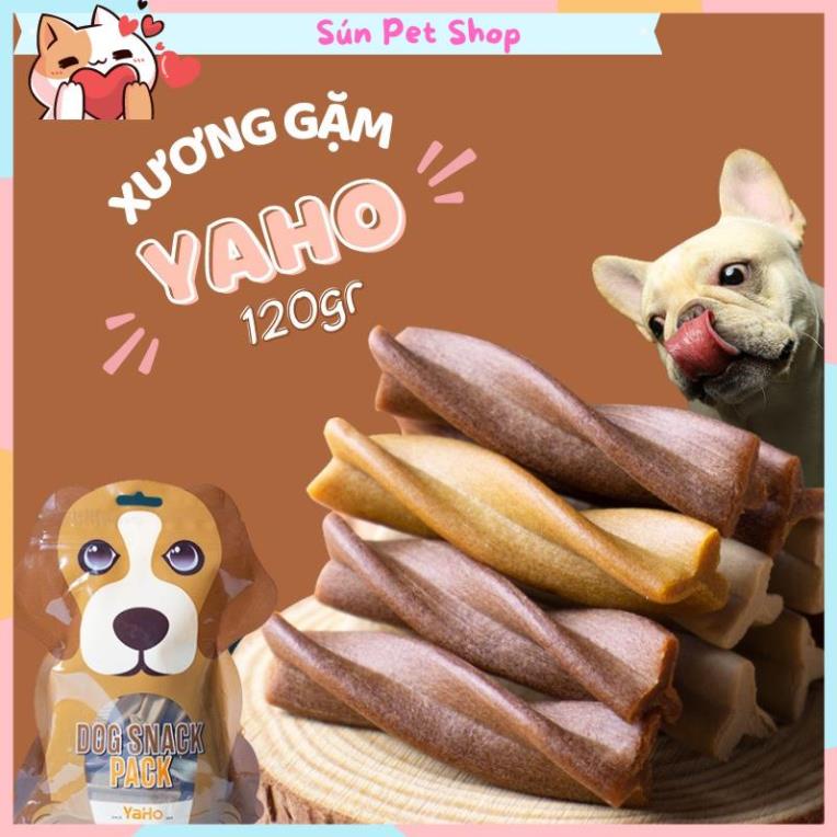 Bánh thưởng làm sạch răng, xương gặm thơm miệng cho chó Dog Snack Pack Yaho