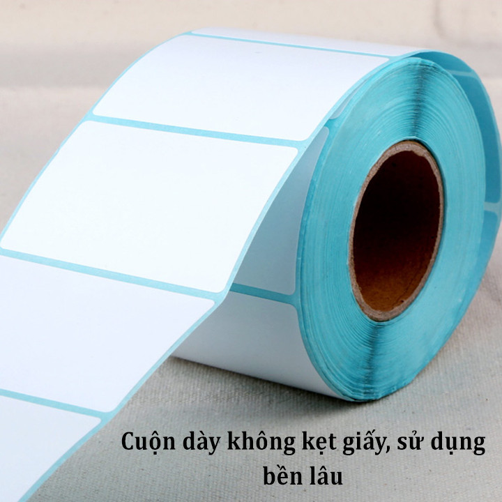 Giấy in nhiệt, in mã vạch 1 tem 40x25mm, khổ 44 dài 30m