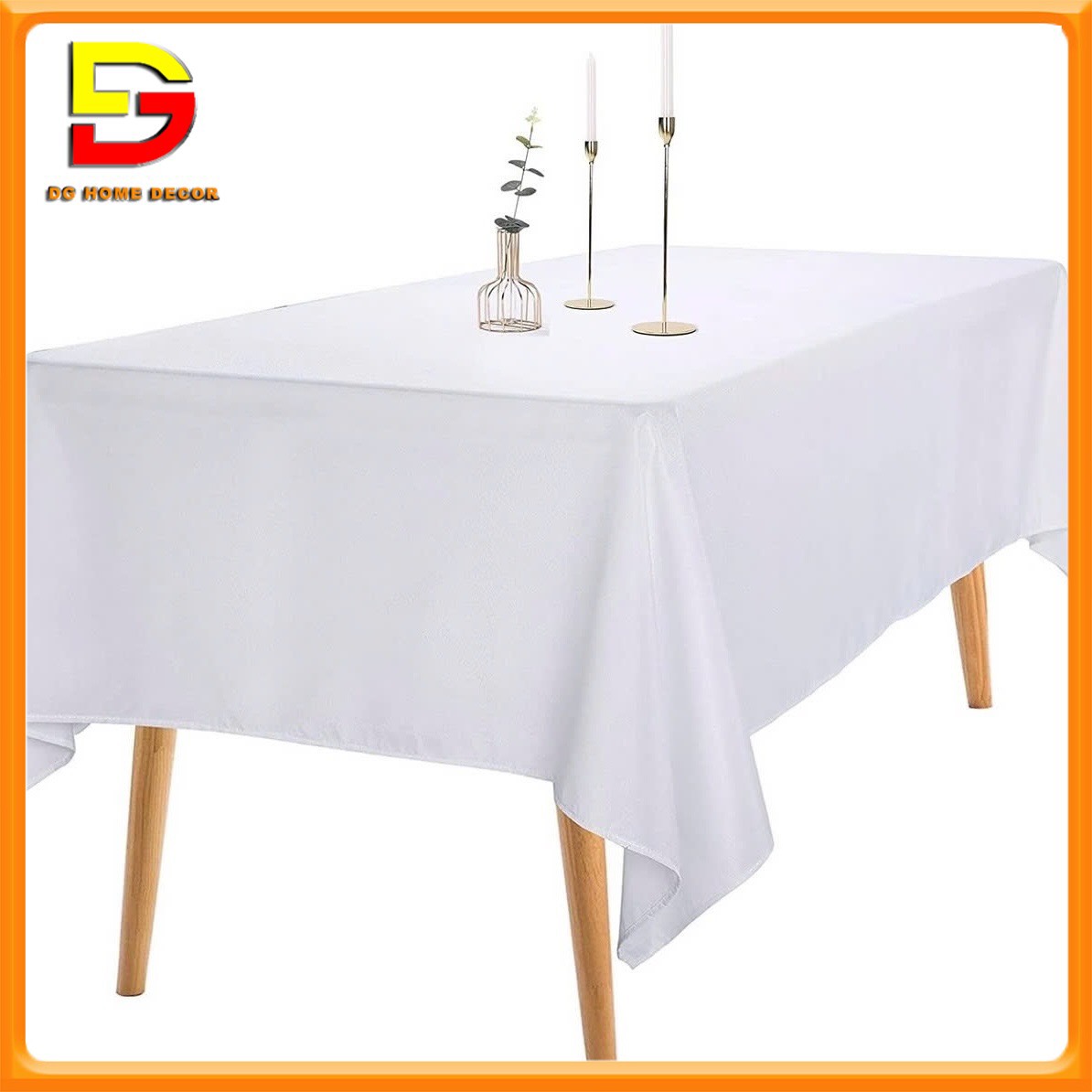 Khăn Trải Bàn Vải Thun Chéo Dày Chống Nhàu Khăn Bàn Decor Tiệc Cưới Sự Kiện DG-579