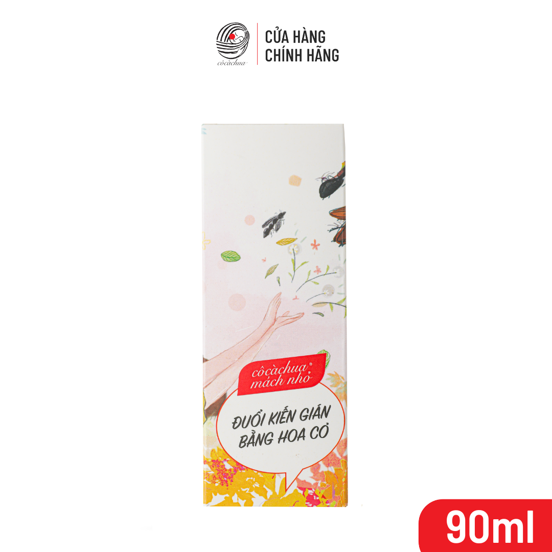 Nàng thơ Đuổi kiến gián bằng hoa cỏ 90ml phương án đuổi côn trùng nhanh, tiện, nhỏ, gọn và an toàn