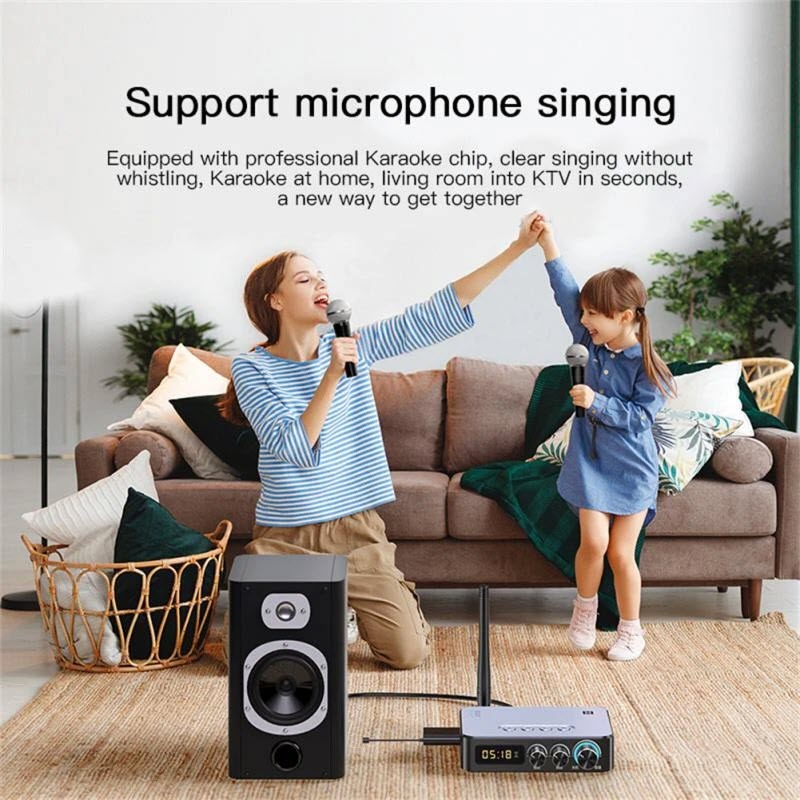 Bộ Thu Phát Âm Thanh M9 Pro Bluetooth 5.1 Receiver Transmitter FM Radio K-sing 4 In1 NFC U Disk/TF Card FM Radio. M9 Pro Upgrade Bluetooth5.1 Audio Receiver Transmitter 3D Surround Stereo Music NFC Touch Wireless Adapter With Mic U Disk Play