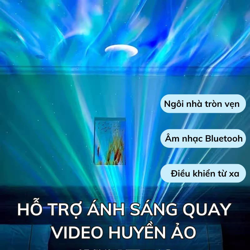 Đèn GALAXY Cực Quang USB LED Chiếu Bầu Trời Cực Quang Trang Trí, Decor Phòng Ngủ, Điều Khiển Từ Xa