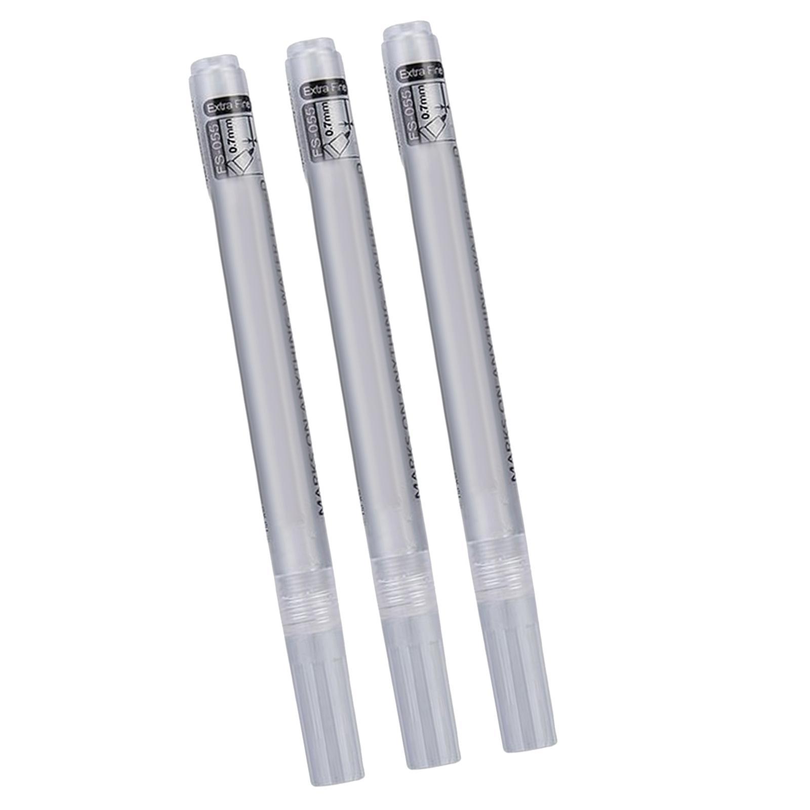 3x Marker Pen Golf Sunscreen Alignment Marks Ball Liner Markers Pen Acrylic Ink Pen for Training Golfer