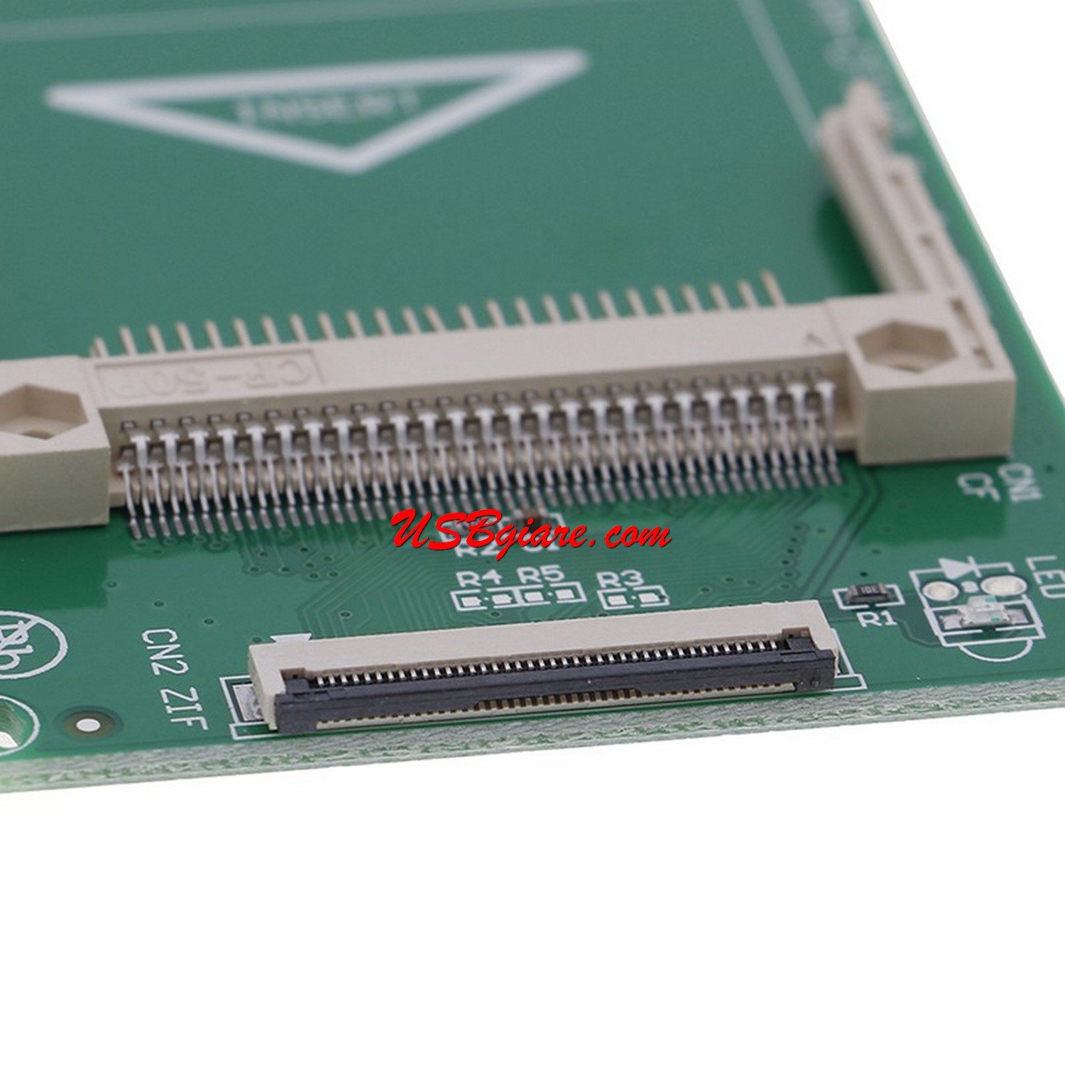 Thẻ chuyển đổi 50 Pin CF Card to 1.8 "CE ZIF SSD Adapter Converter for Computer Laptop
