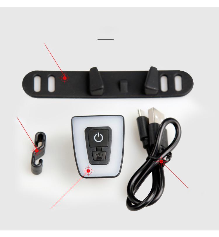 Xe đạp an toàn Phía sau Xe đạp Đi xe Đèn di động USB sạc Thiết bị LED Thiết bị Đèn cảnh báo