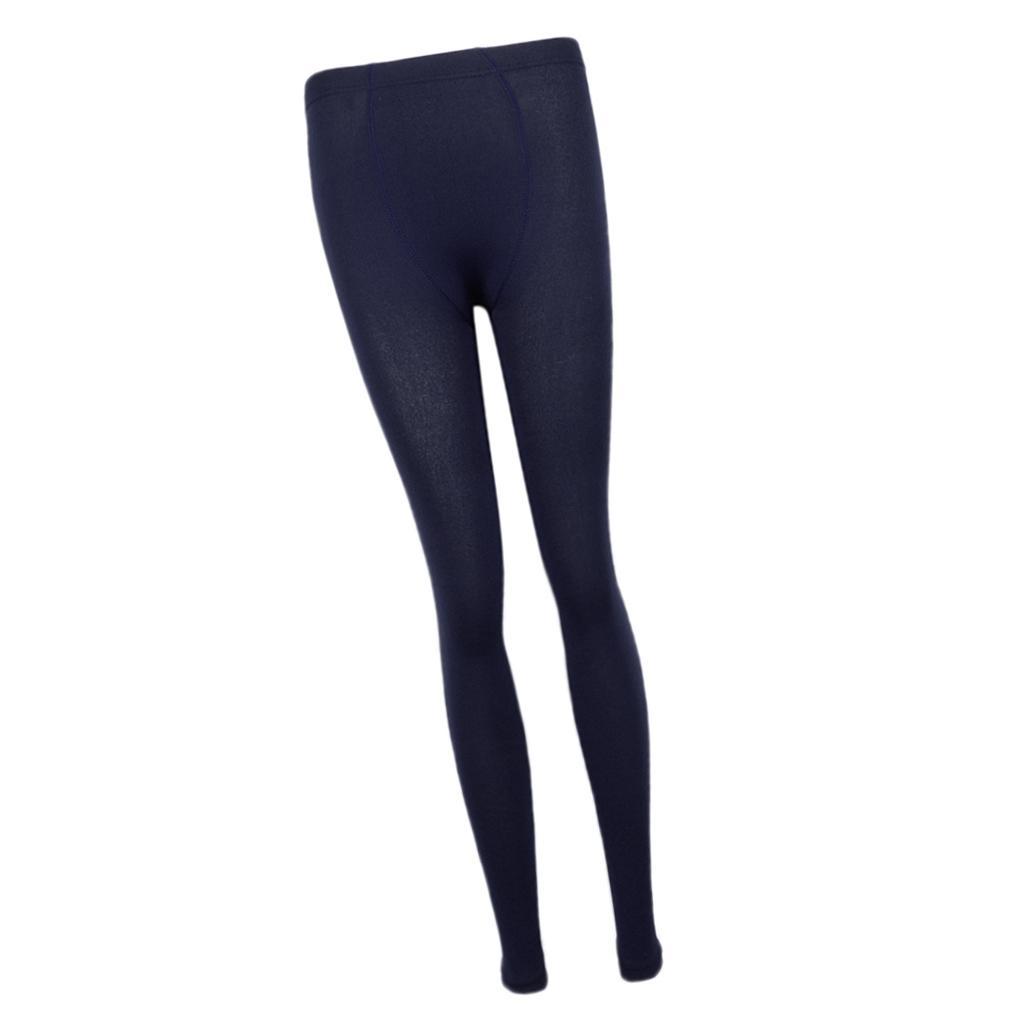 2 Pairs Ladies Fleece Lined Leggings Thick Winter Warm Tights Footless