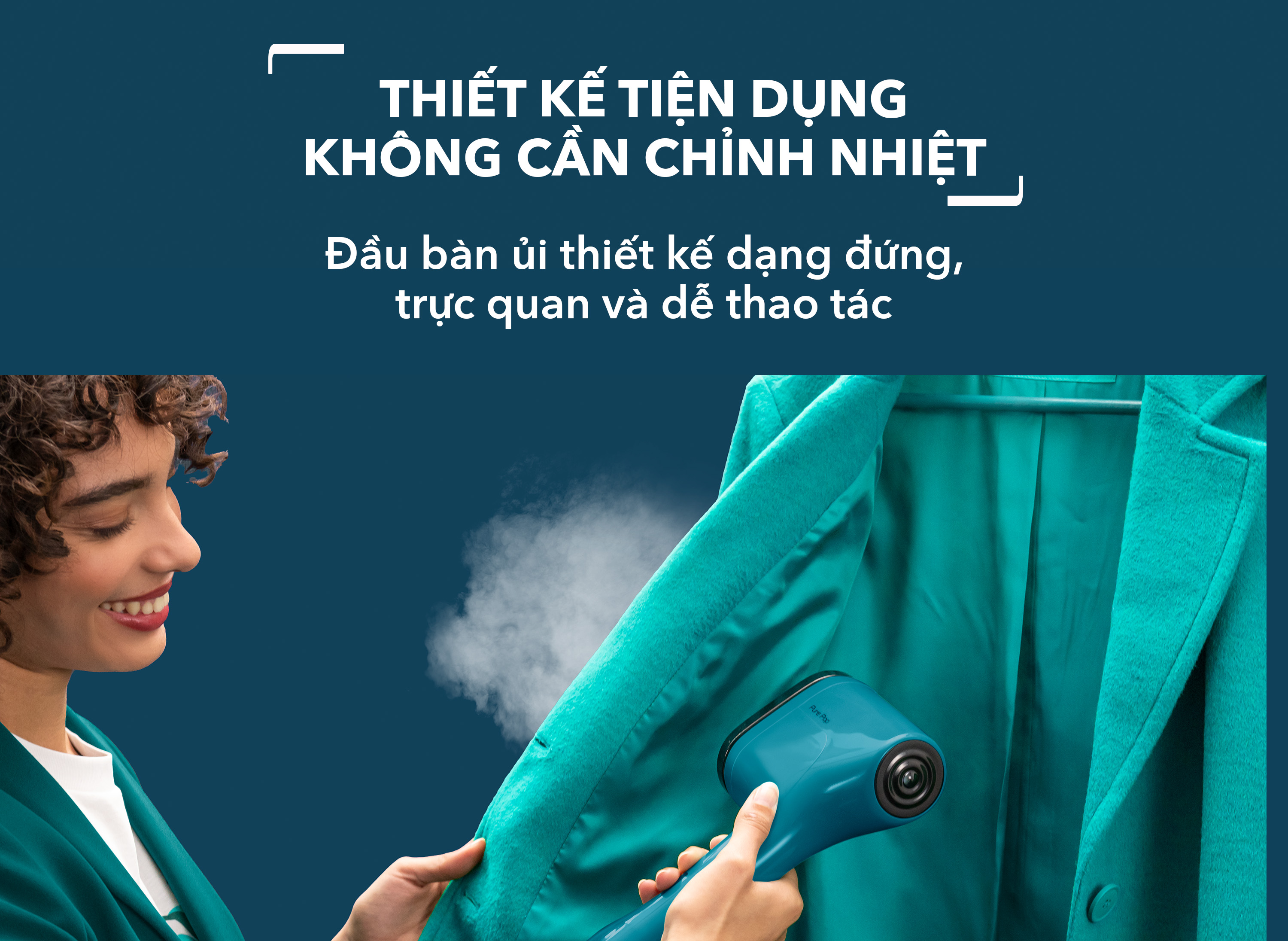 [SẢN PHẨM MỚI] Bàn ủi hơi nước cầm tay Tefal Pure Pop - [Hàng chính hãng