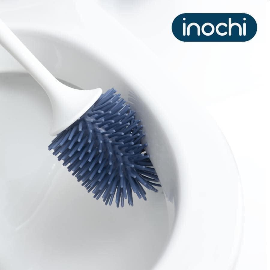 Chổi cọ toilet đầu silicon Inochi Kirei (có hộp treo gắn tường)