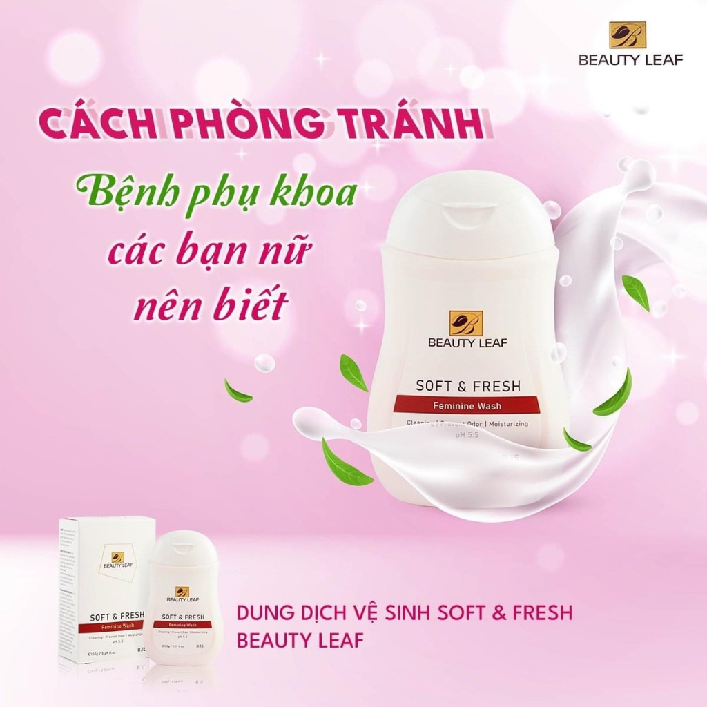 Dung Dịch Vệ Sinh Golden Health Soft &amp; Fresh Feminine Wash Beauty Leaf 150g (PH 5.5), Giúp Ngăn Ngừa Và Hỗ Trợ Giảm Các Bệnh Phụ Khoa, Để Chị Em Phụ Nữ Luôn Thơm Tho Tự Tin Suốt Ngày Dài