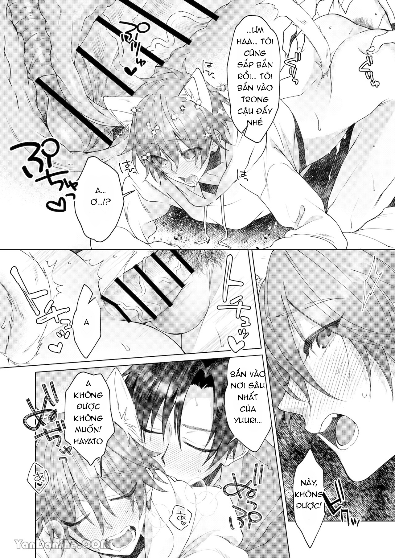 Cách Duy Nhất Để Chữa Bệnh Phát Tình Của Tôi Là Hứng Tinh Từ Hai Thằng Bạn Ư! chapter 3 - Trang 42