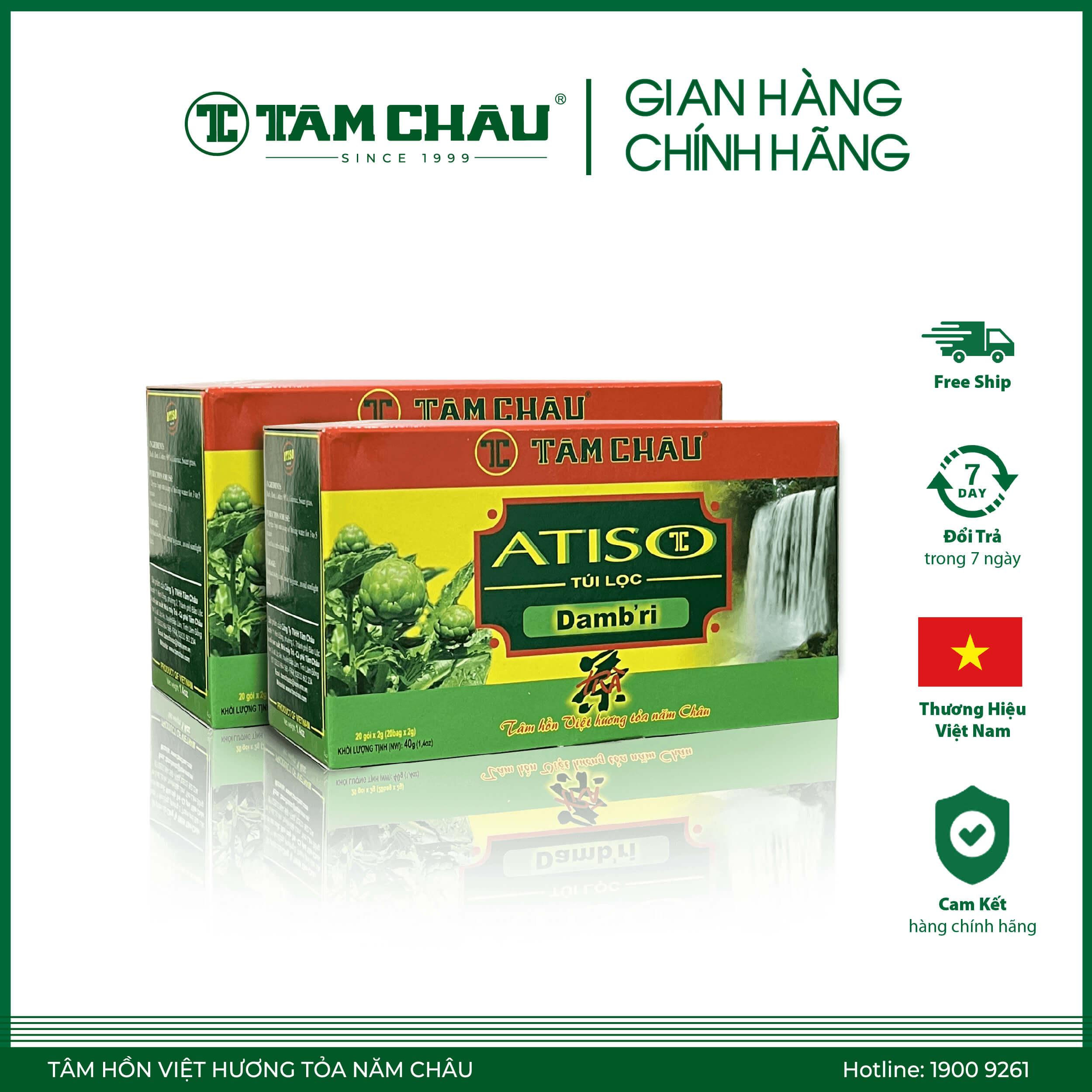 Trà Atiso Phổ Thông Túi Lọc Hộp 40G