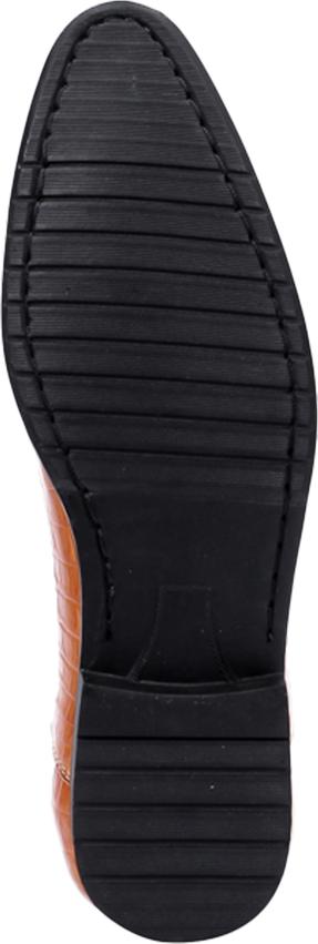 Giày Tây Nam Vân Cá Sấu Huy Hoàng HT7130 - Vàng (Size
