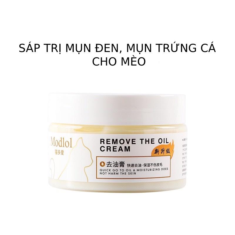 Sáp làm sạch đầu đen, trứng cá , bã nhờn trên da cho mèo
