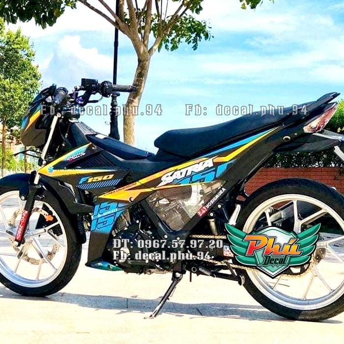 Tem rời Satria FI xe đen