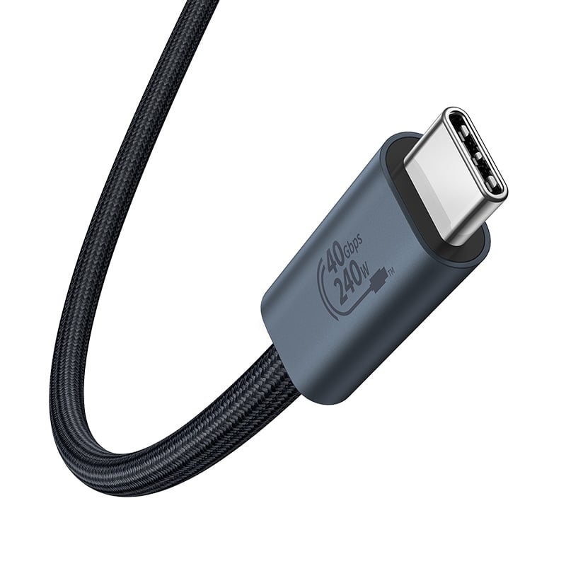 Cáp C to C xuất Video Baseus Flash Series 2 USB4 Full Featured Data Cable 40Gbps 240W 8K/60Hz - Hàng chính hãng