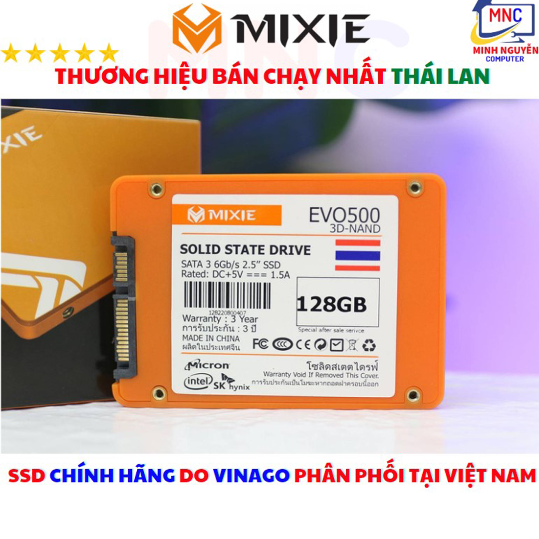 Ổ Cứng SSD 128GB MIXIE EVO500 SATA 3 - 2.5INCH - New 100% - Hàng Chính Hãng