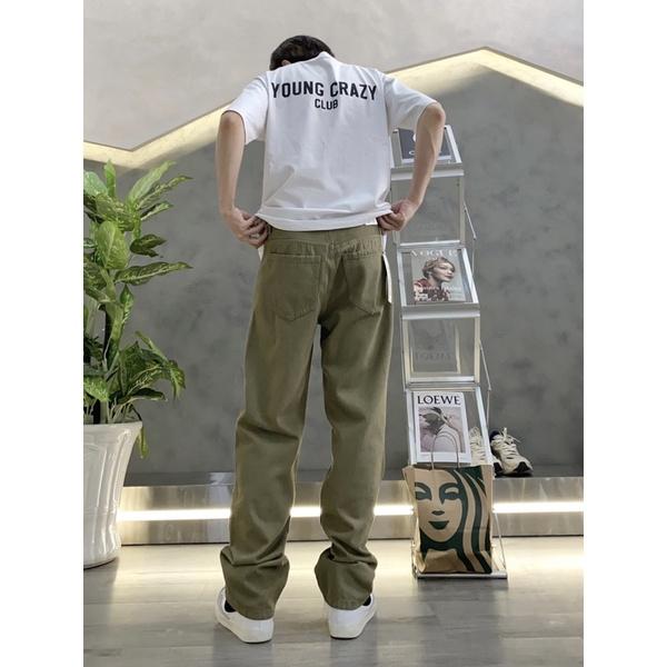 Baggy jeans nam quần jeans nhiều màu dễ phối đồ