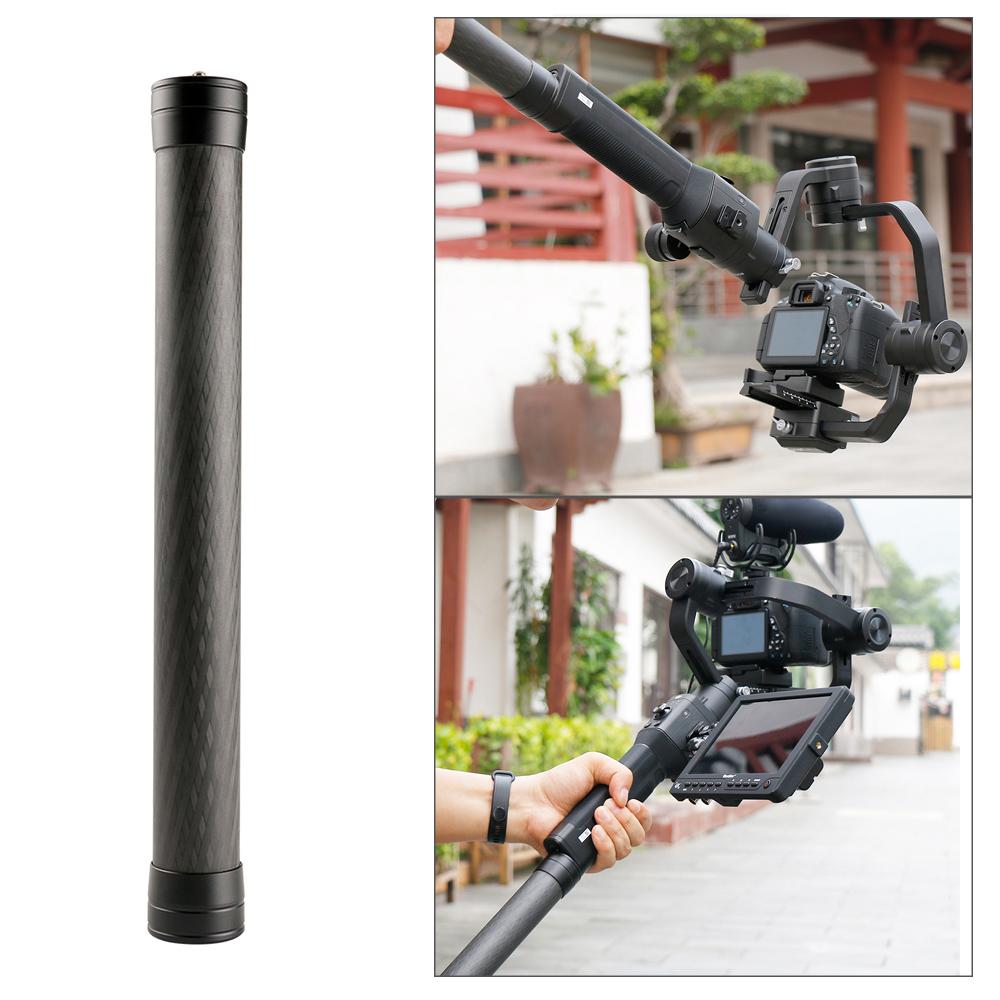 Professional Stabilizer Extension Pole Stick Rod Monopod Carbon Fiber with 1/4 Inch Screw 35cm Long for DJI Ronin-S