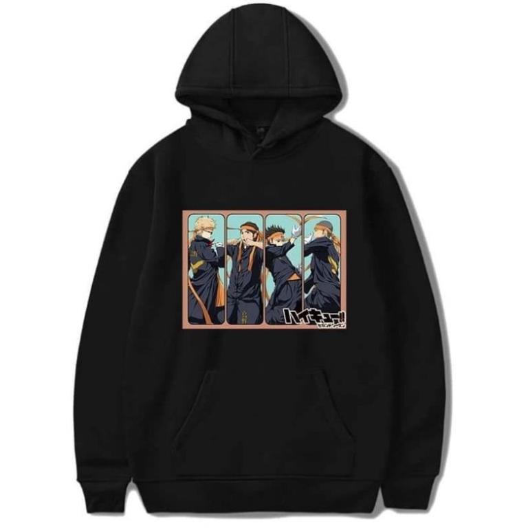 Áo Hoodie Dài Tay Anime- Haikyuu Anime Karasuno High School Nam Nữ Cực HOT giá tận xưởng