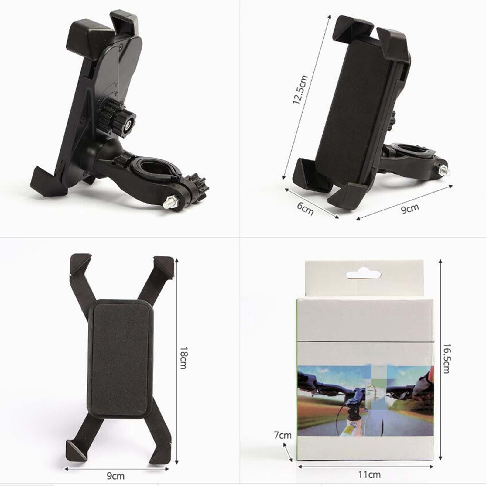 Bike Phone Mount, Universal Handlebar Cell Phone Holder for Bicycle Motorcycle Scooter
