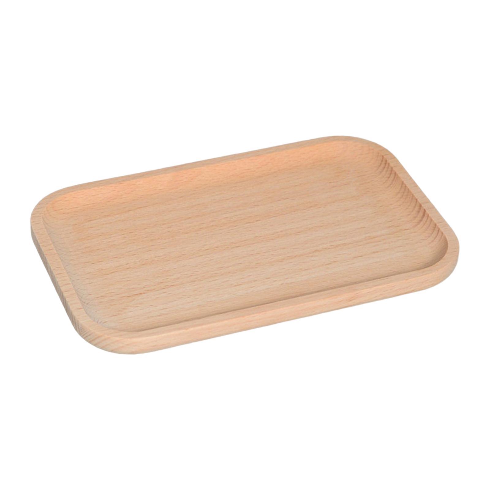 Wooden Serving Tray Home Food Tray for Restaurant Countertop Bedroom
