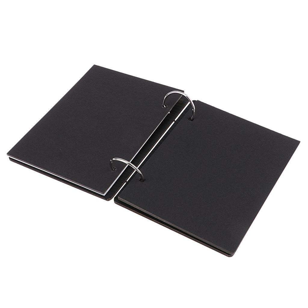 Wooden Scrapbook Photo Album Kraft Paper for Valentines Day Wedding