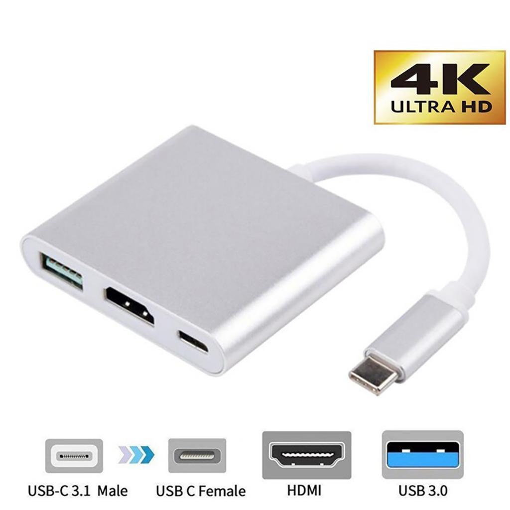 Universal USB Type-C to VGA Charging HUB Adapter Converter for Laptop