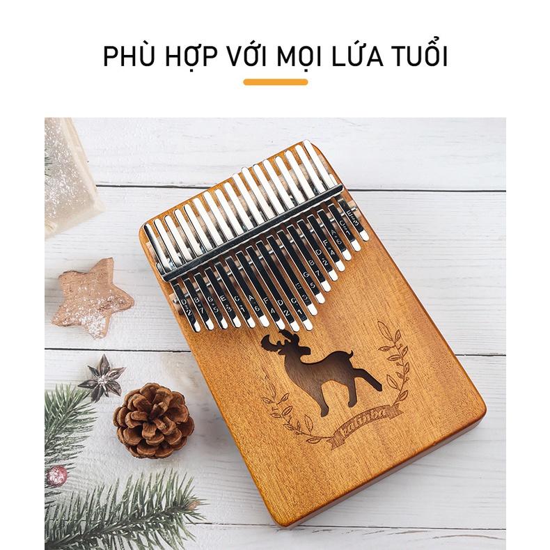 đàn kalimba 17 phím CAO CẤP Tặng kèm túi đựng bút có khóa - đàn kalimba piano NGÓN TAY KÈM PHỤ KIỆN VT HQ