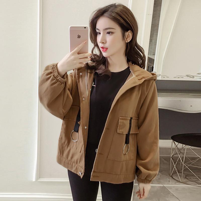 ÁO KHOÁC KAKI TÚI KHOEN NỮ HÀN QUỐC