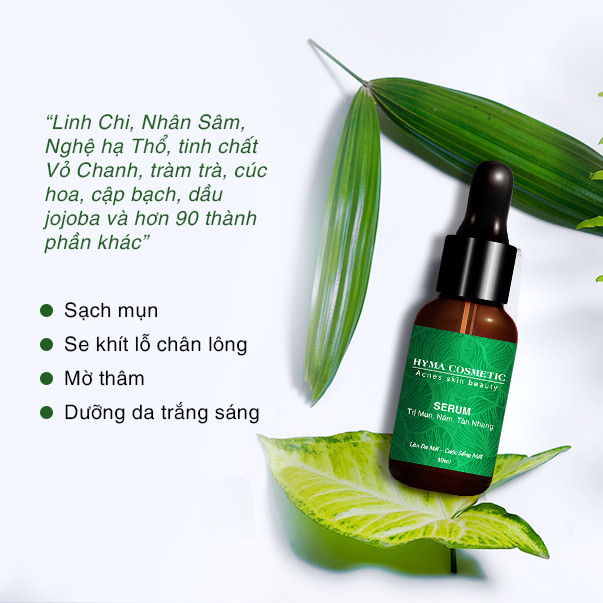 Serum ngừa mụn nám sẹo thâm rỗ tàn nhang XBeauty Hyma Acnes. Dòng kem ngăn ngừa mụn thâm sẹo rỗ