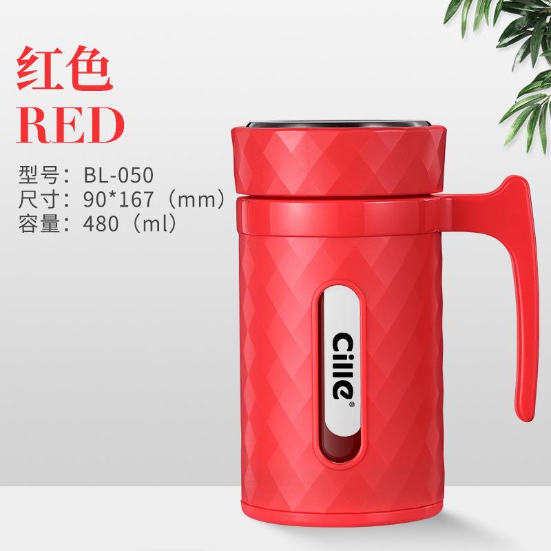Giá thấp nhất Xile thủy tinh hai lớp nam và nữ dành cho người lớn tách trà văn phòng kinh doanh vỏ nhựa chịu nhiệt độ cao cốc thủy tinh nhựa chống rơi