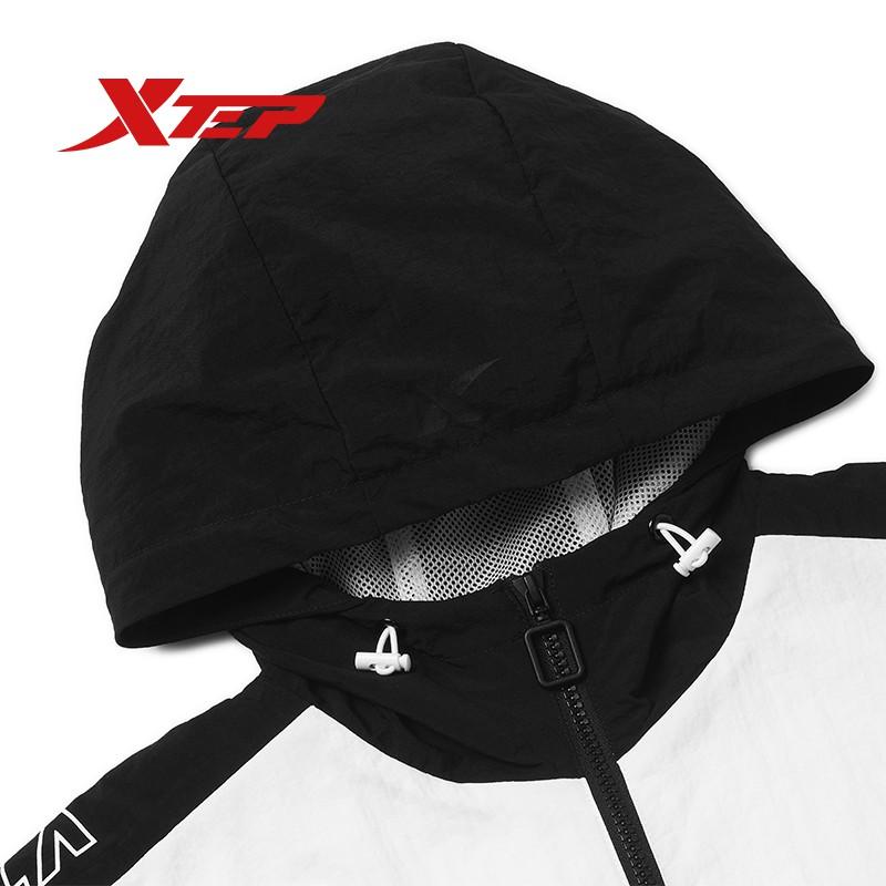 Áo khoác nam Xtep dáng áo thể thao mới, có mũ và túi hai bên, cản gió mùa đông 980329150183
